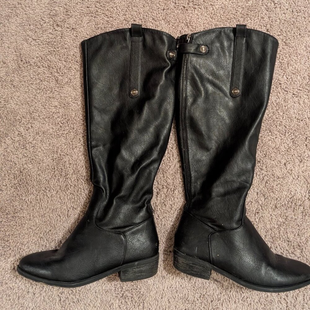 Black Knee-High Boots